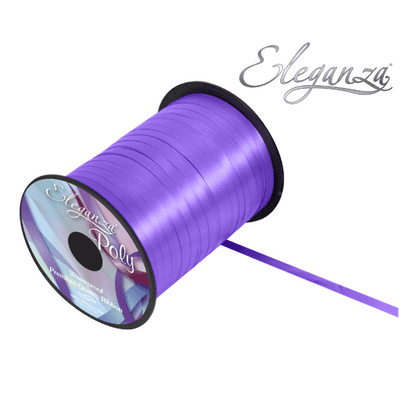 Purple Ribbon for Balloons (Eleganza 500 yards x 5mm) 1pc