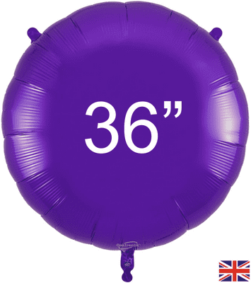 Purple Round Foil Balloon (36