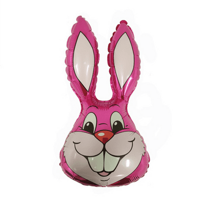 Rabbit Head Foil Balloon (Fuchsia 14