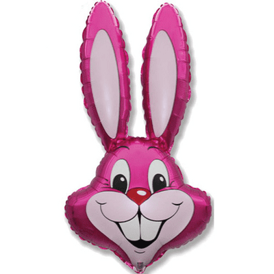 Rabbit Head Foil Balloon (Fuchsia 35