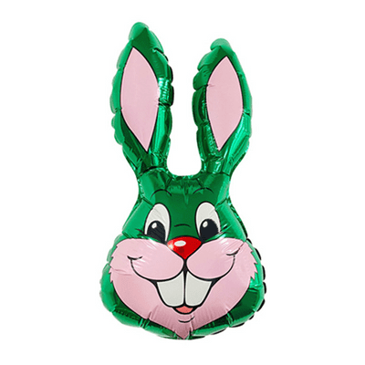 Rabbit Head Foil Balloon (Green 14