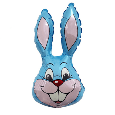 Rabbit Head Foil Balloon (Pale Blue 14
