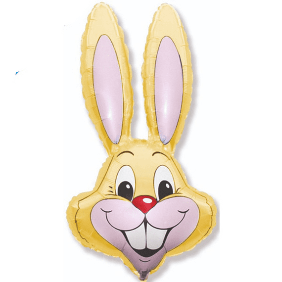 Large Yellow Rabbit Head Foil Balloons | Free Delivery available