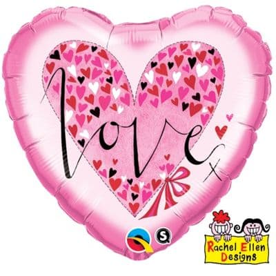 RE - Love Little Hearts Foil Balloon (18