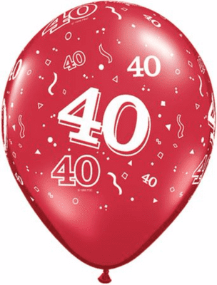 Red 40 Balloons - 11 Inch Balloons 25pcs