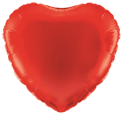 Red Heart Foil Balloon (18