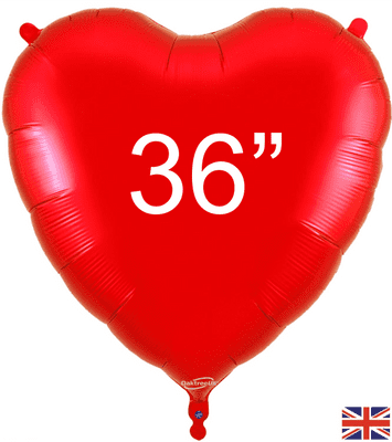 Red Heart Foil Balloon (36