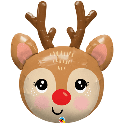 Red-Nosed Reindeer - Large Christmas Balloon (35