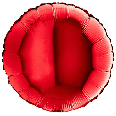 Red Round Foil Balloon (18