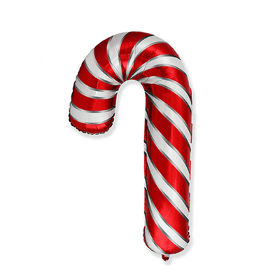 Red Striped Candy Cane Foil Balloon (Flexmetal 12