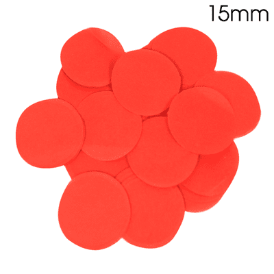 Red Tissue Paper Confetti | 15mm Round | 14g Bag