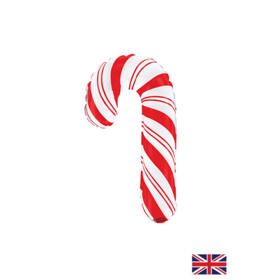Red White Candy Cane Foil Balloon (10
