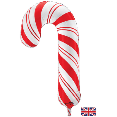 Red White Candy Cane Large Foil Balloon (Oaktree) 1pc