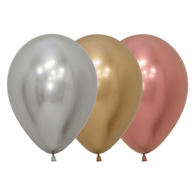 Rose Gold Latex Balloons 18 Inch - 6 Pack Round Party Decorations