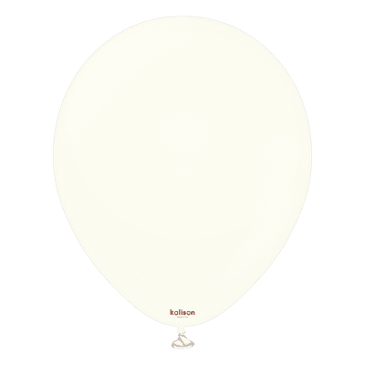 Retro White 12 inch Balloons - Kalisan 12