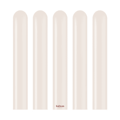 Retro White Sand 260Q Balloons - Kalisan Modelling Balloons 100pcs