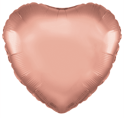Rose Gold Heart Foil Balloon (18