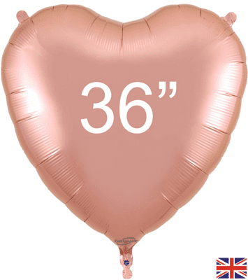 Rose Gold Heart Foil Balloon (36