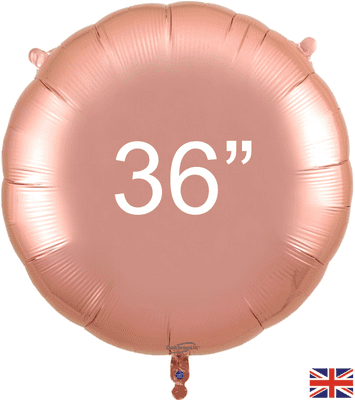 Rose Gold Round Foil Balloon (36