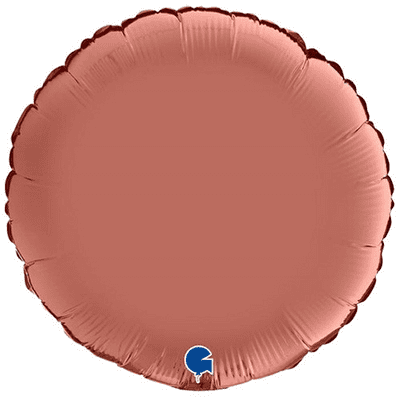 Rose Gold Satin Round Foil Balloon (18
