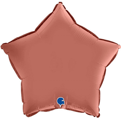 Rose Gold Satin Star Foil Balloon (18