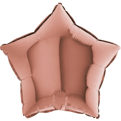 Rose Gold Star Foil Balloon (18