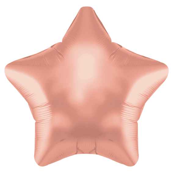 Rose Gold Star Foil Balloon - 19