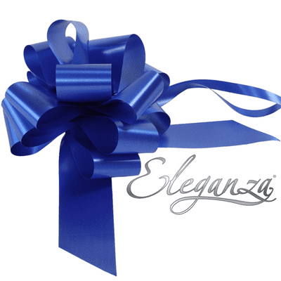 Royal Blue Pull Bow 50mm Poly (Eleganza Pullbow) 20pc