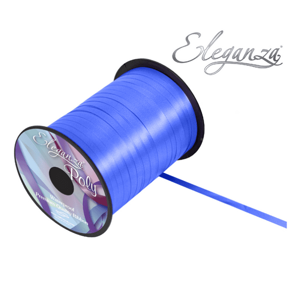 Eleganza Royal Blue Balloon Ribbon - 500 yard x 5mm curling ribbon for balloons.