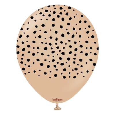 Safari Cheetah - Desert Sand 12 inch Kalisan Balloons 25pcs