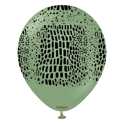 Safari Crocodile - Eucalyptus 12 inch Kalisan Balloons 25pcs