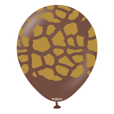 Safari Giraffe - Chocolate 12 inch Kalisan Balloons 25pcs