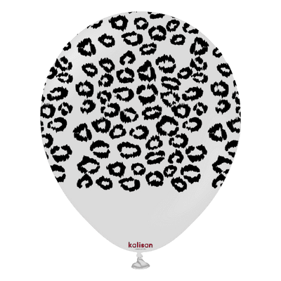 Safari Leopard - Smoke 12 inch Kalisan Balloons 25pcs