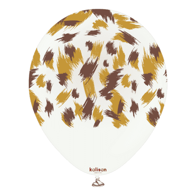 Safari Savanna - White 12 inch Kalisan Balloons 25pcs