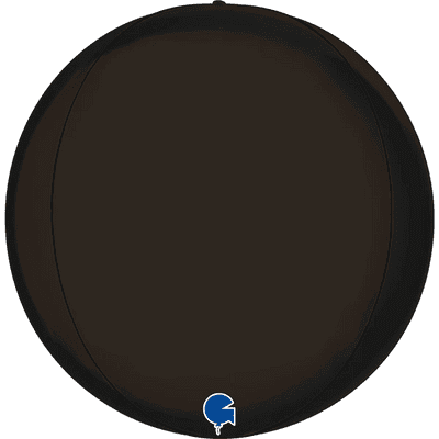 Satin Black Globe Balloon (15