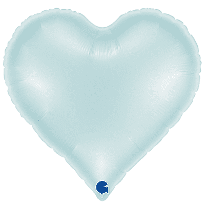 Satin Pastel Blue Sweetie Heart Foil Balloon (18