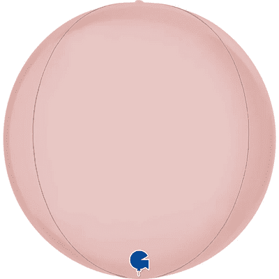 Satin Pastel Pink Globe Balloon (15