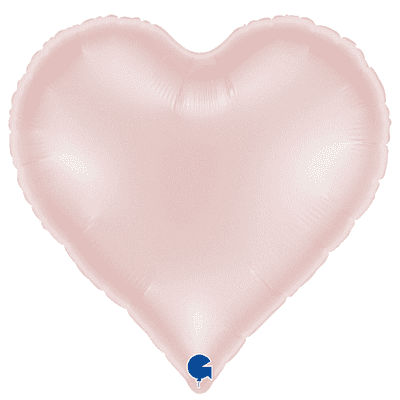 Satin Pastel Pink Sweetie Heart Foil Balloon (18