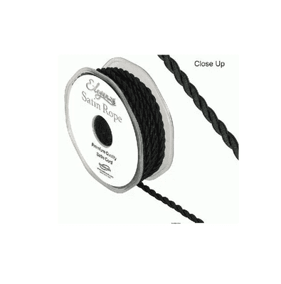 Satin Rope Black 4.5mm x 10m (Eleganza) 1pc