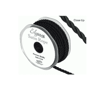 Satin Rope Black 5.5mm x 10m (Eleganza) 1pc