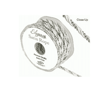 Satin Rope Pearl White 5.5mm x 10m (Eleganza) 1pc