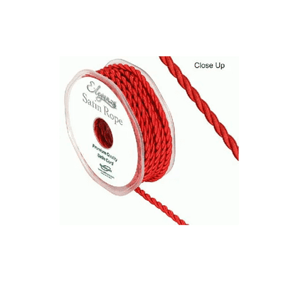 Satin Rope Red 4.5mm x 10m (Eleganza) 1pc