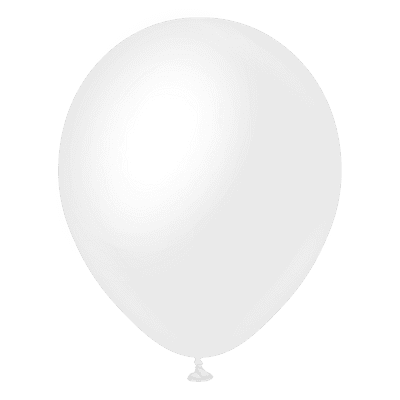 Satin Snow White 11 inch Balloons - Kalisan 11