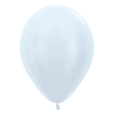 Satin White 5 inch Balloons - Sempertex 5