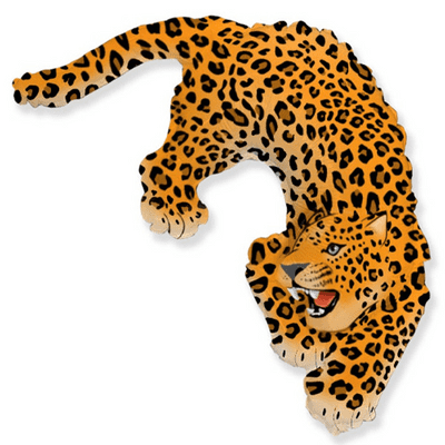 Savage Leopard Large Foil Balloon 1pc (Flexmetal 42