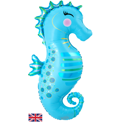 Seahorse Large Foil Balloon 1pc (Oaktree 35