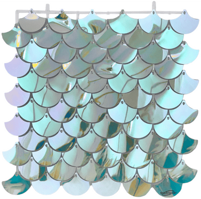 Sequin Wall Panel - Iridescent Mermaid (72 Scales) 30cm x 30cm