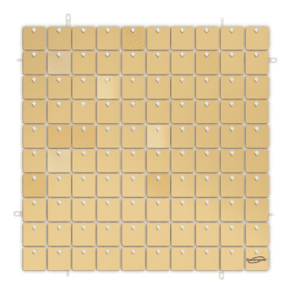 Sequin Wall Panel - Satin Champagne (100 Squares) 30cm x 30cm