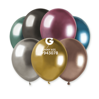 Shiny Assorted 5 inch Balloons - Gemar 5