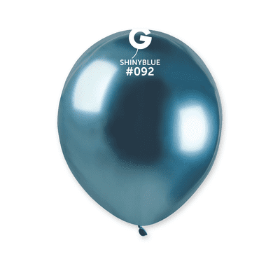 Shiny Blue 5 inch Balloons - Gemar 5